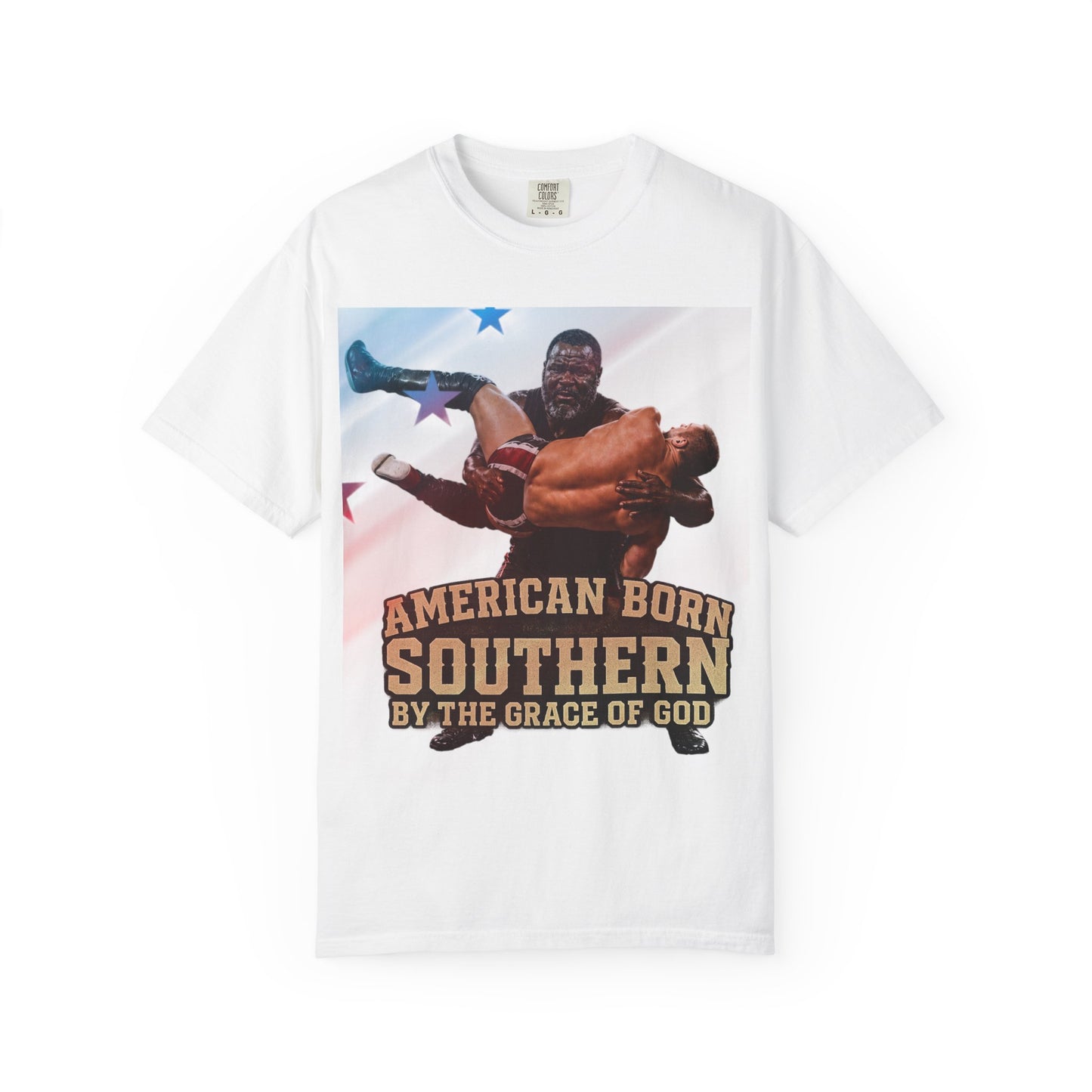 Southern Born T-Shirt — "American Born Southern by the Grace of God" Graphic Tee