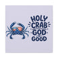 Patriotic Crab Canvas — "Holy Crab God Is Good" Wall Art
