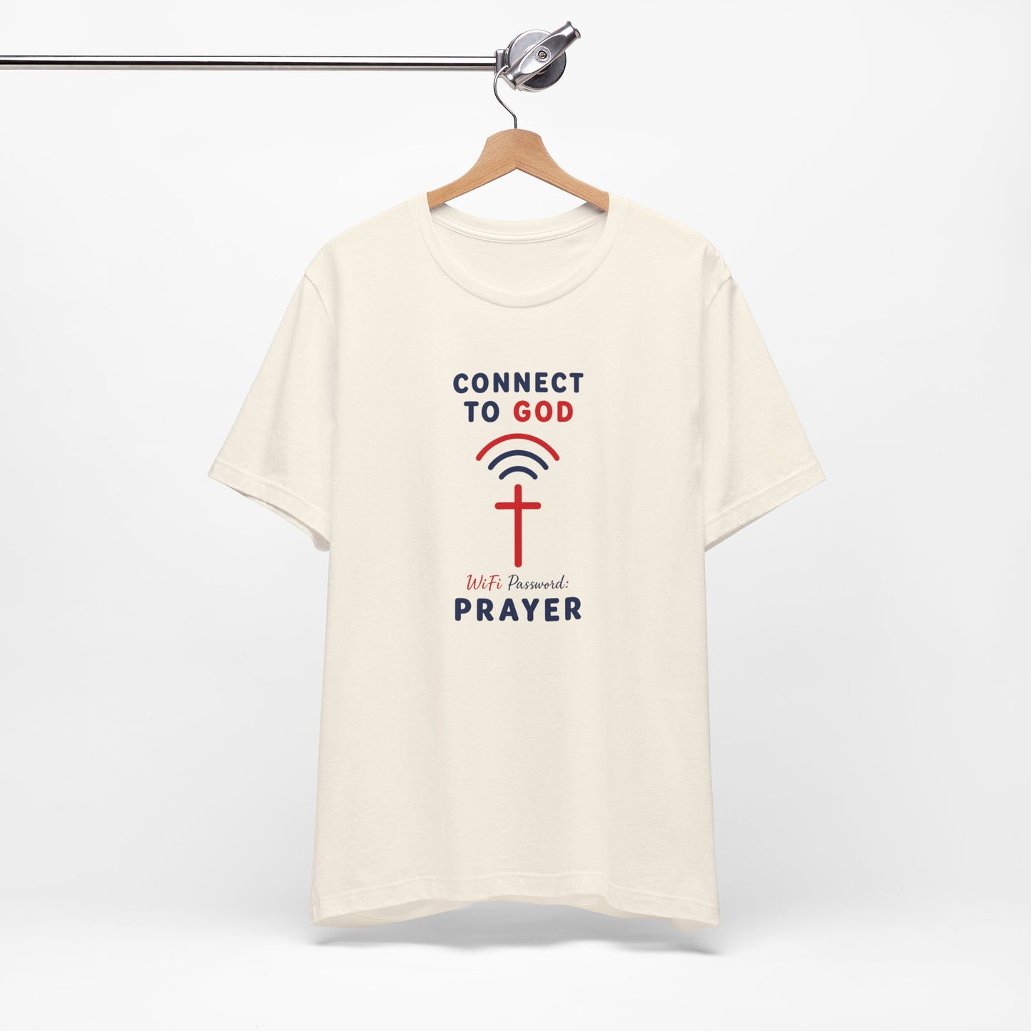 Christian Prayer T-Shirt — "Connect to God" Faith Tee