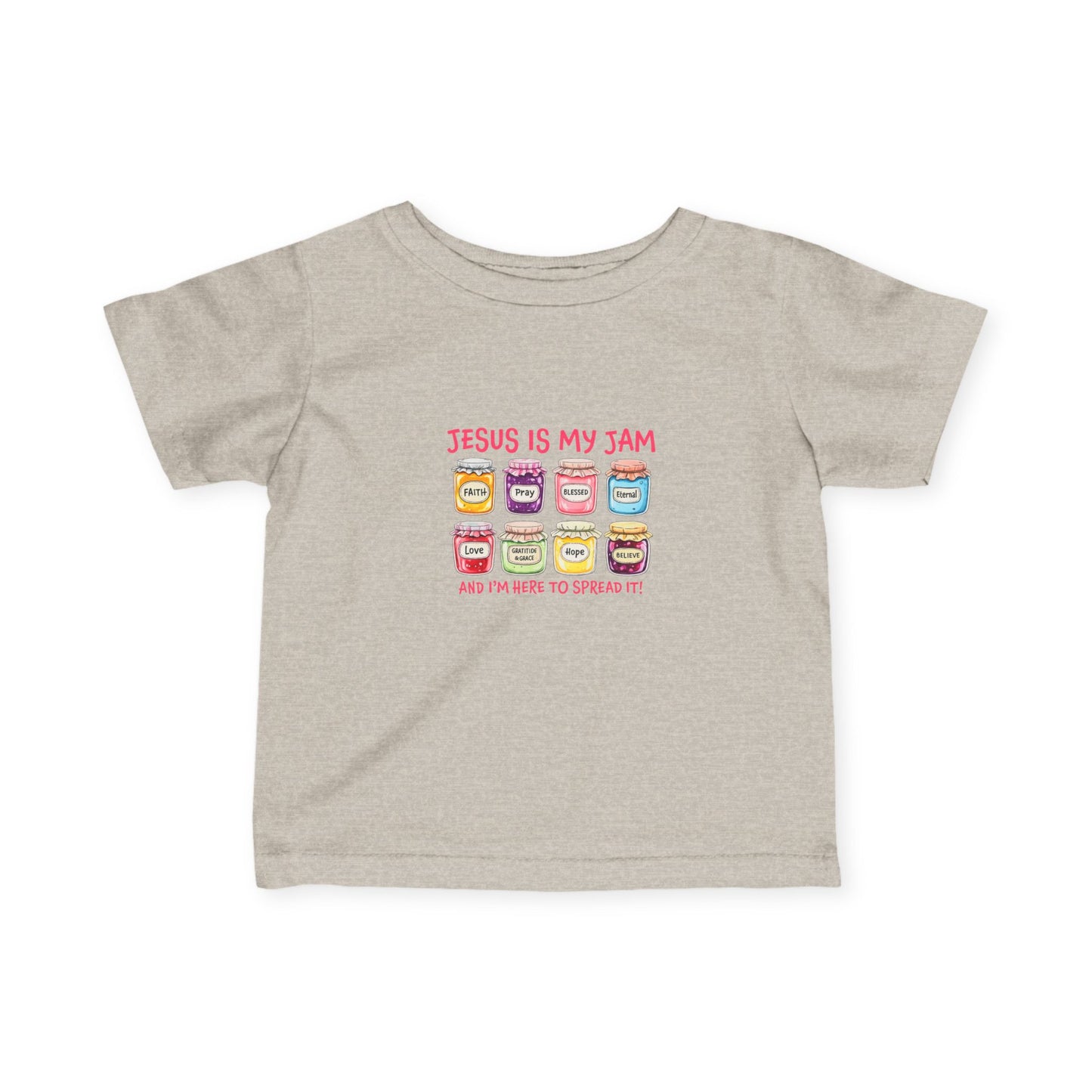 Infant Tee — "Jesus Is My Jam" Cute Christian Baby Shirt