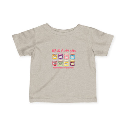 Infant Tee — "Jesus Is My Jam" Cute Christian Baby Shirt