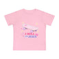 Baby T-Shirt - "I Roll with Jesus" Pink Skateboard Christian Infant Tee