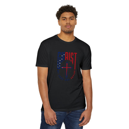 UNISEX Christ Cross T‑Shirt — My Lord and Savior Patriotic Christian Tee