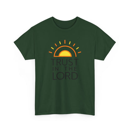 Trust in the Lord T-Shirt — Christian Sunrise Faith Tee