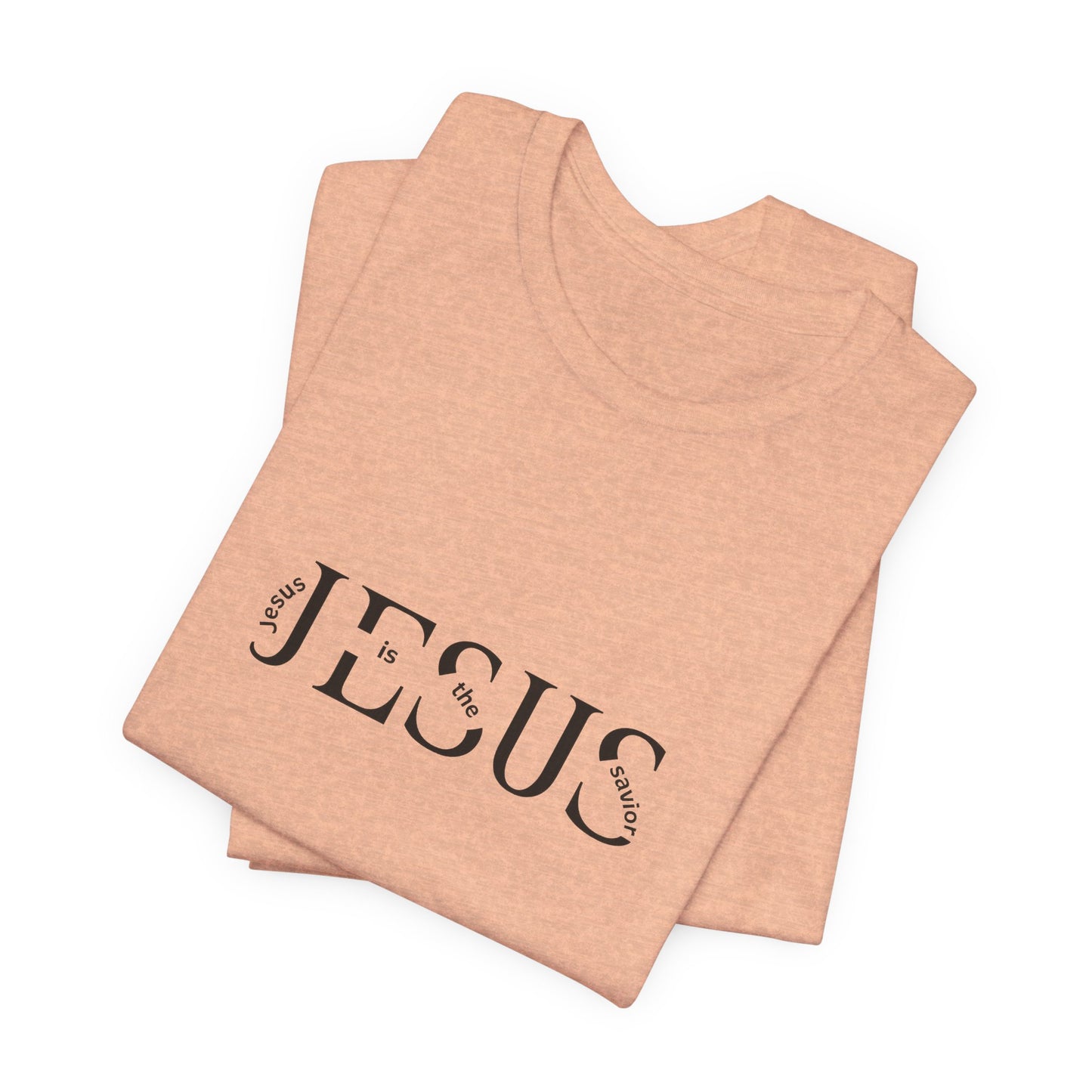 Jesus Minimalist Tee — Distressed Script Christian T-Shirt