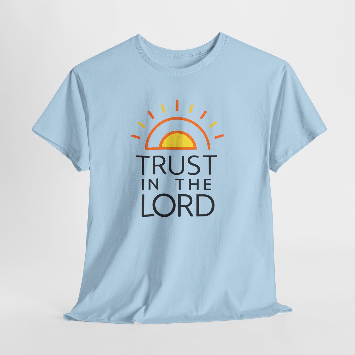 Trust in the Lord T-Shirt — Christian Sunrise Faith Tee