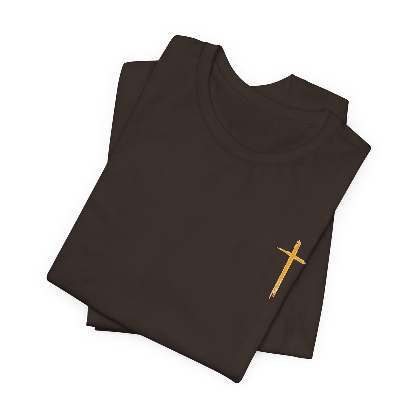 Christian Cross T-Shirt — "Do Not Be Deceived, Bad Company Ruins Good Morals" (1 Corinthians 15:33)