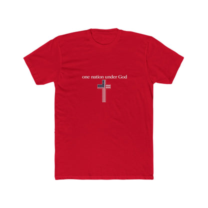 One Nation Under God Cross T-Shirt — Patriotic Christian Tee