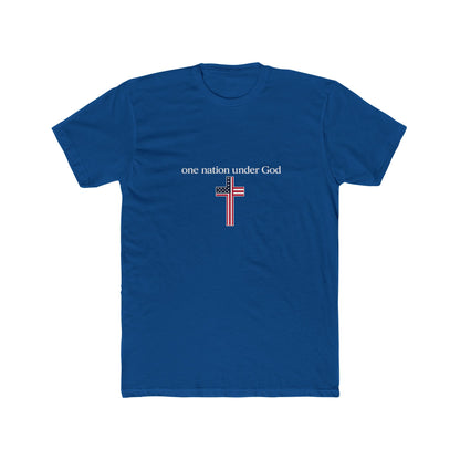 One Nation Under God Cross T-Shirt — Patriotic Christian Tee