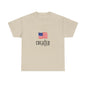 Created American Flag T‑Shirt — 'Created' Patriotic Graphic Tee