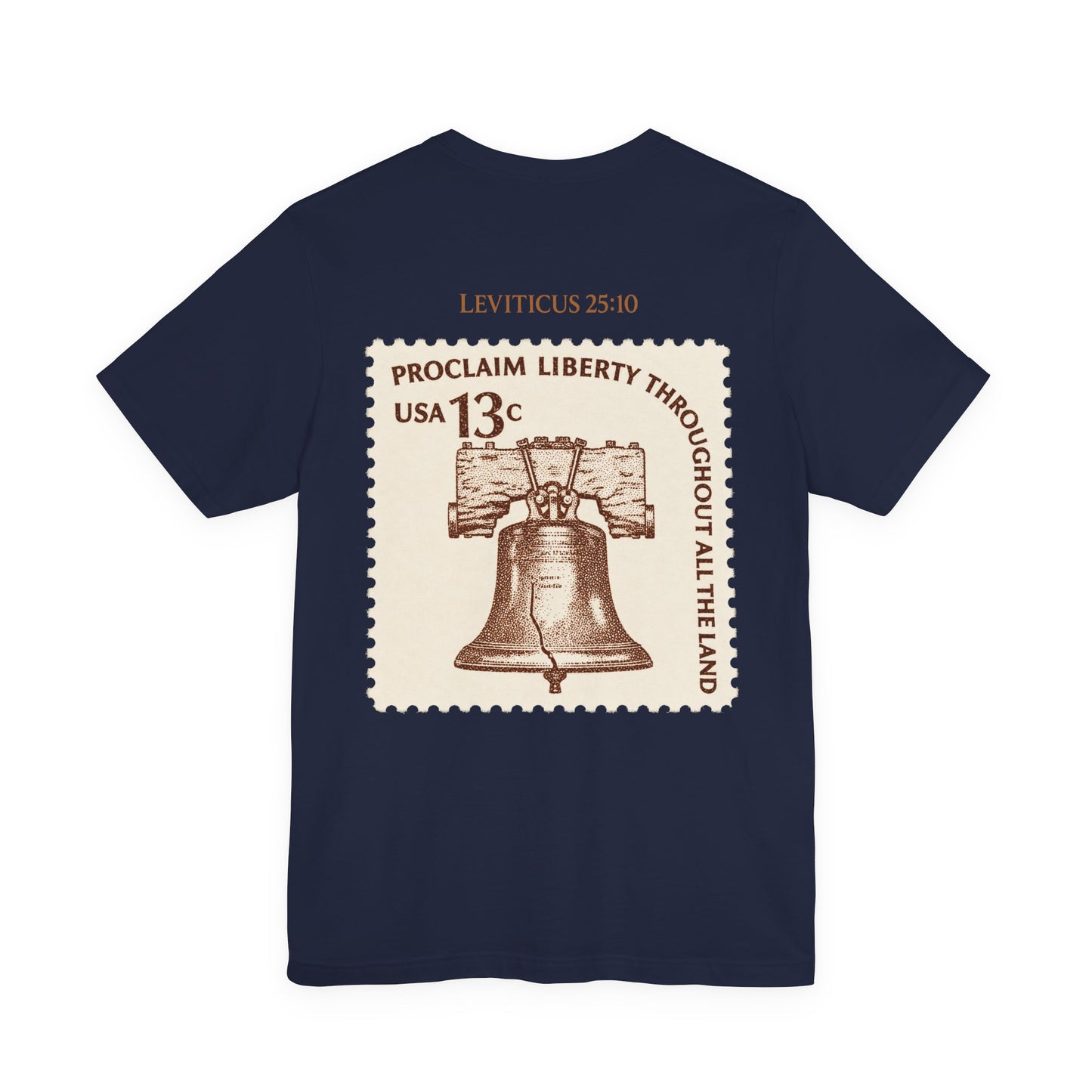 Liberty Stamp T‑Shirt — Vintage 13 Liberty Bell Graphic Tee