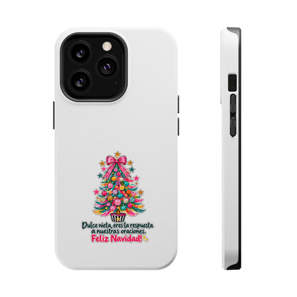 Spanish| Christmas Tree Phone Case - "Feliz Navidad" Spanish Holiday Magnetic Impact-Resistant Case