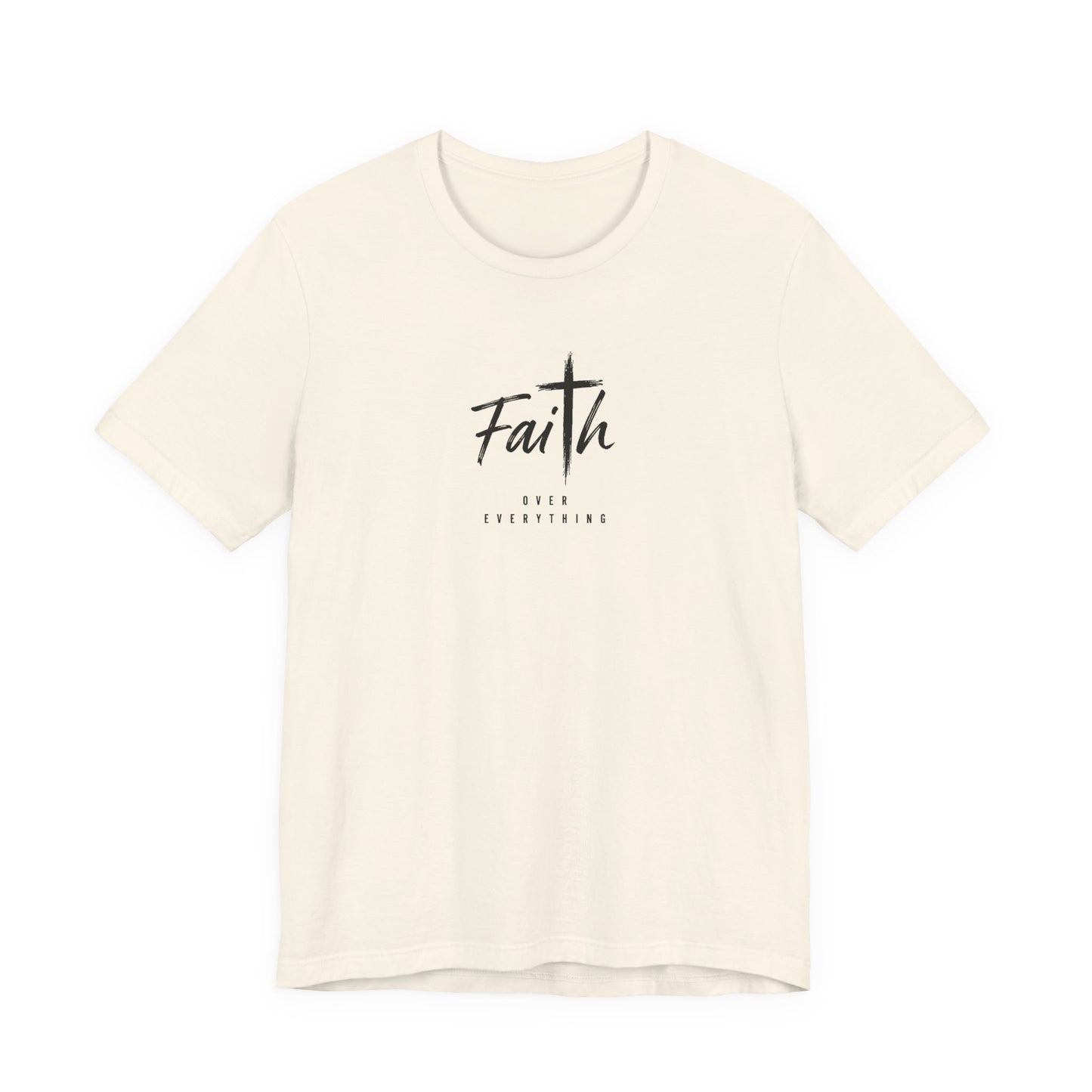 Faith Cross T‑Shirt — 'Our Father' Prayer Typography Tee