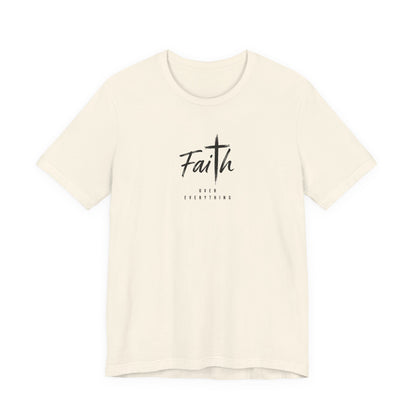 Faith Cross T‑Shirt — 'Our Father' Prayer Typography Tee
