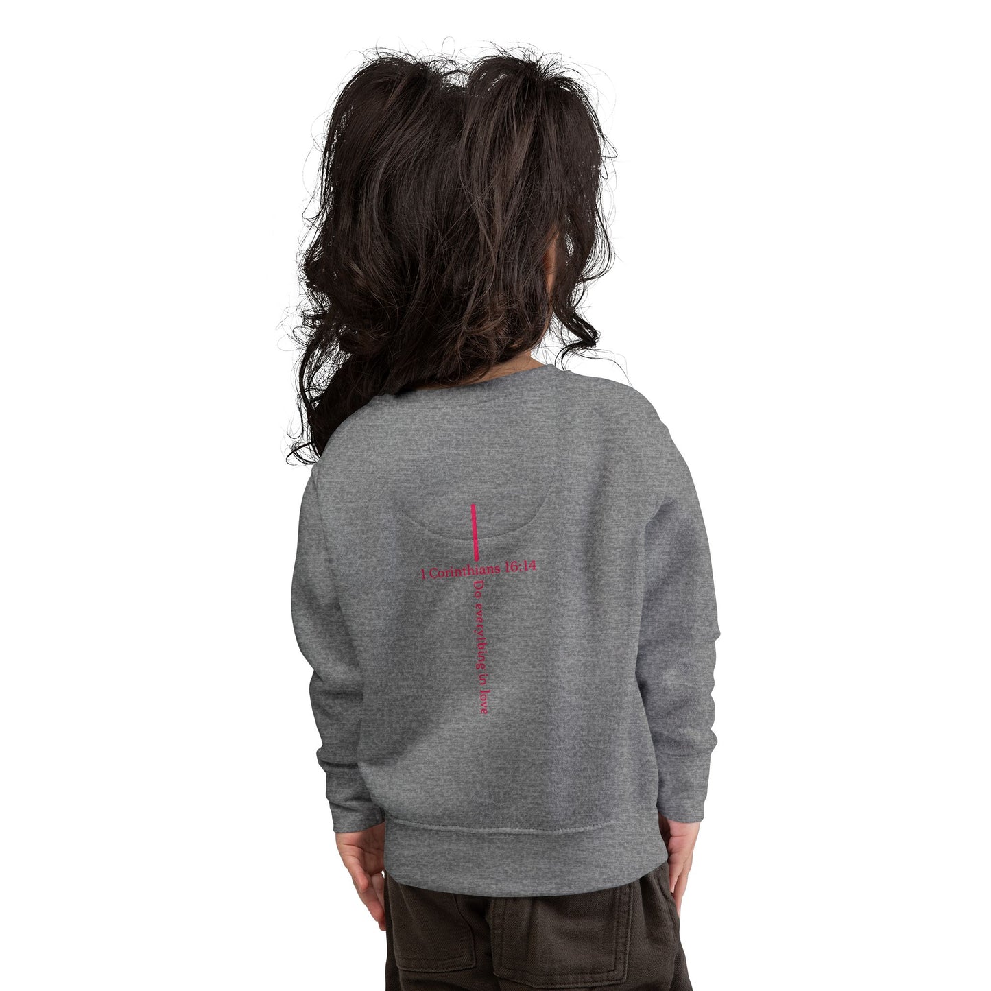 Toddler Sweatshirt — "I Roll With Jesus" Christian Toddler Tee