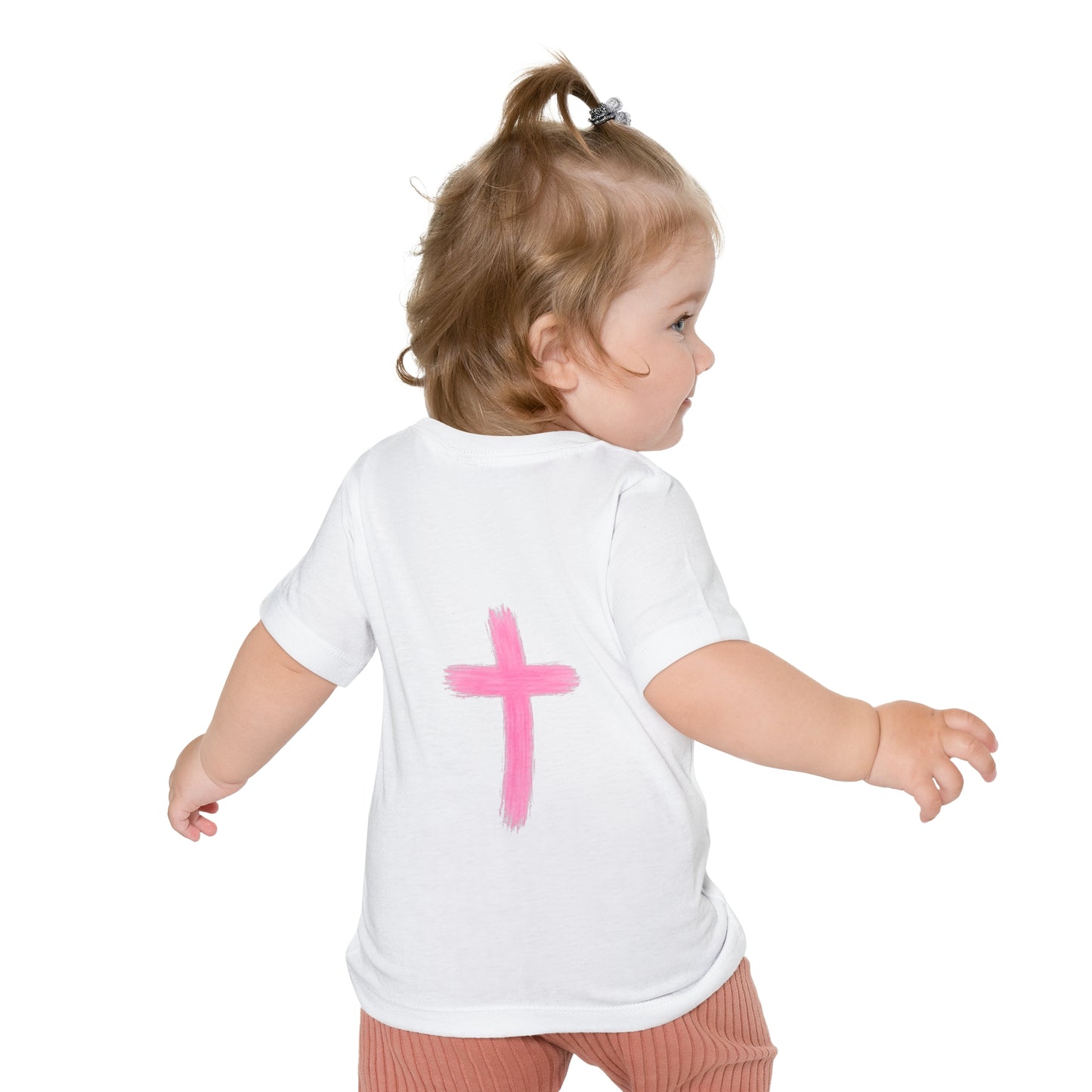 Christian Baby T-Shirt – "I Can Do All Things" Philippians 4:13 Pastel Cross