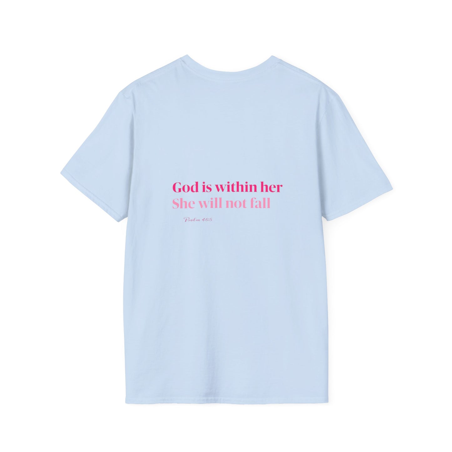 Christian Inspirational T-Shirt — “I am a child of God” Pink Scripture Tee