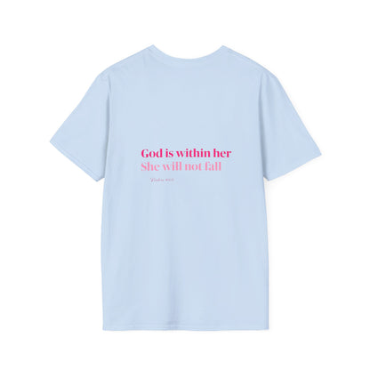 Christian Inspirational T-Shirt — “I am a child of God” Pink Scripture Tee