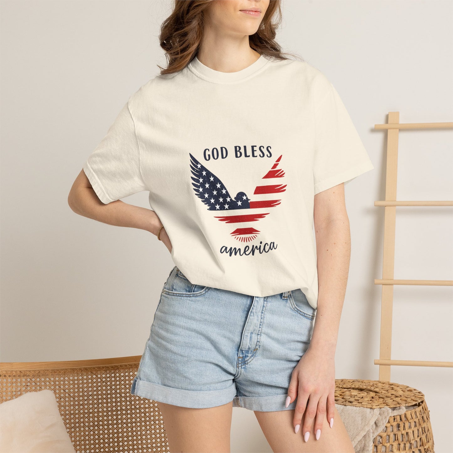 God Bless America Eagle T-Shirt — Patriotic USA Flag Tee