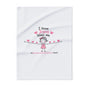 Christian Kids Fleece Blanket — "I Know Jesus Loves Me" Heart Design