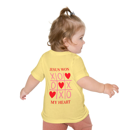 Baby T-Shirt — "Made for a Purpose" Rainbow & "Jesus Won My Heart" Christian Tee