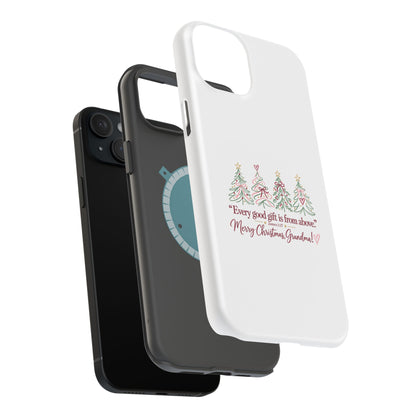 Christmas Grandma Phone Case — “Every good gift is from above” Magnetic Impact-Resistant Case
