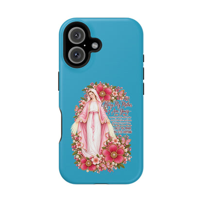 Religious Floral Phone Case — 'Blessed Virgin' Magnetic Impact-Resistant Case
