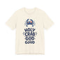 Holy Crab God Is Good T-Shirt — Patriotic Blue Crab Graphic Tee