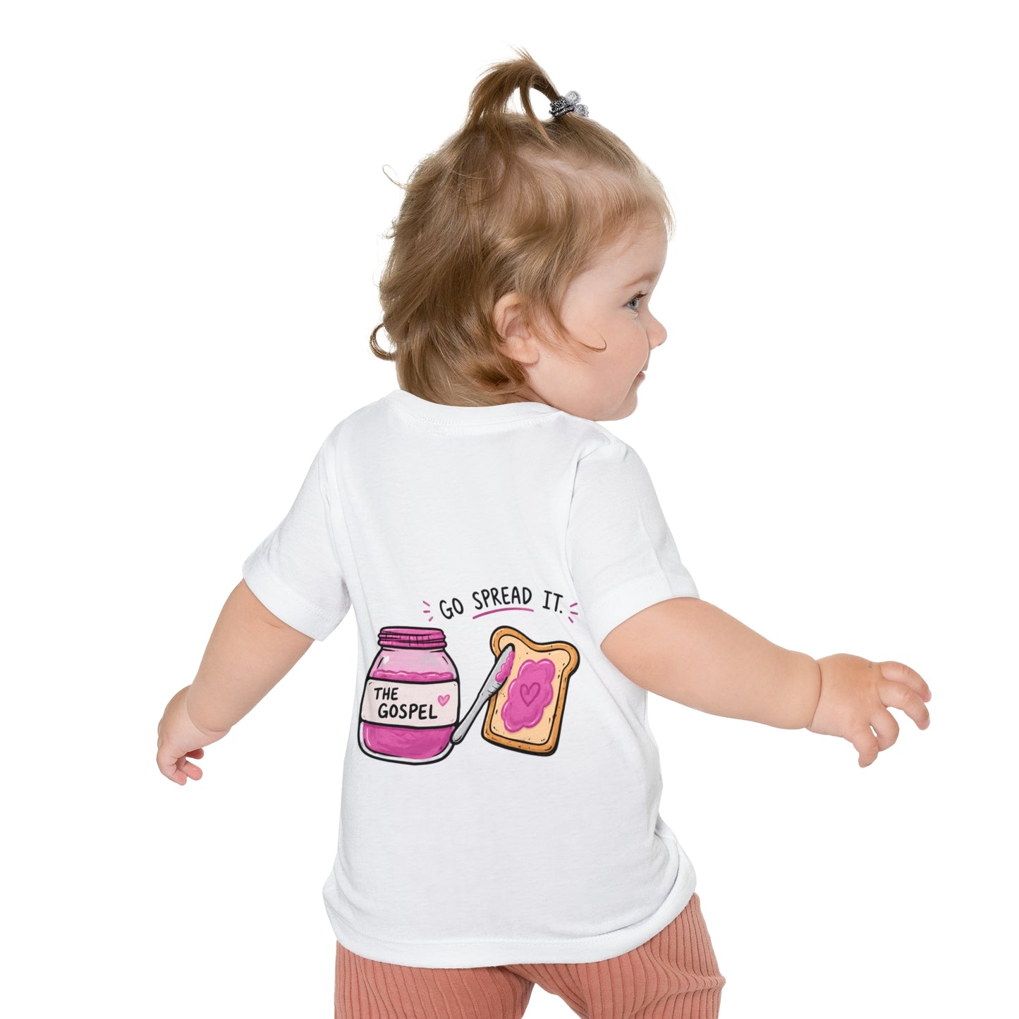 Baby T-Shirt – "Trust in the Lord with All Your Heart" Cute Pink Bible Design