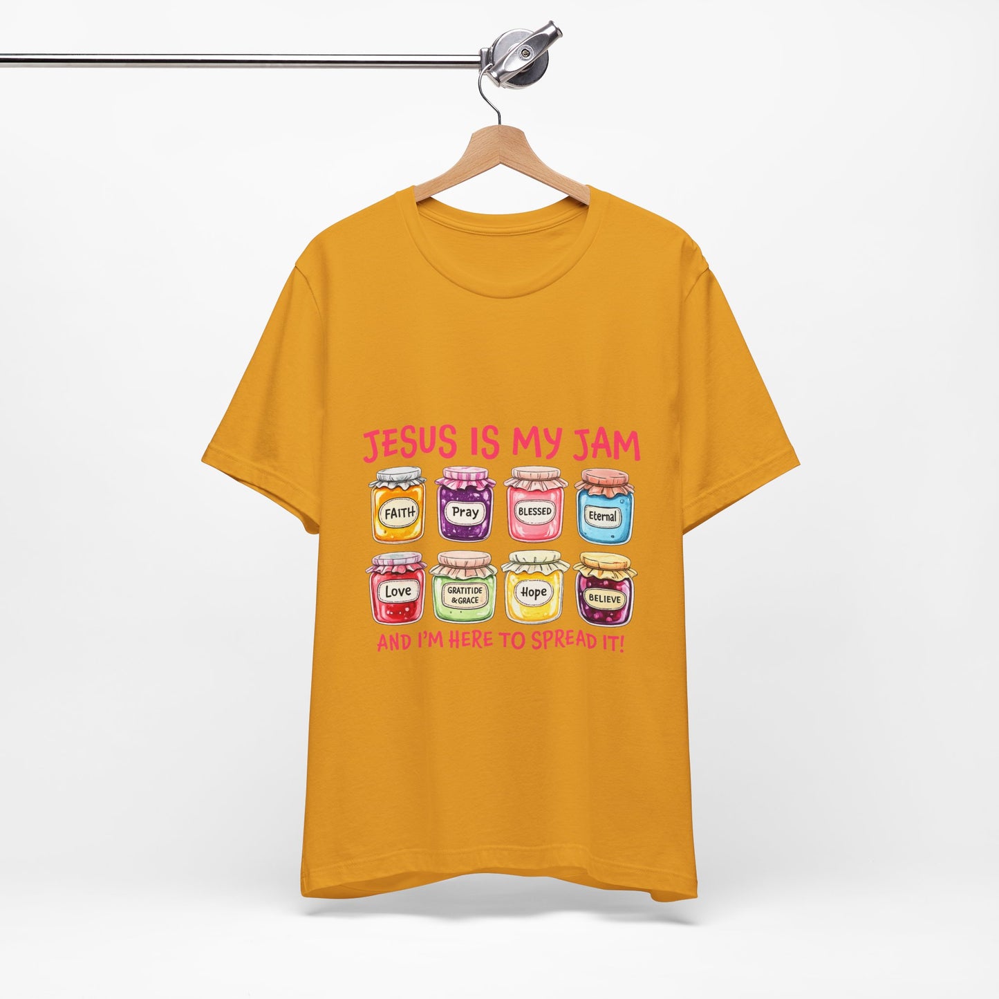 Christian T-Shirt — "Jesus Is My Jam" Jam Jar Graphic Tee