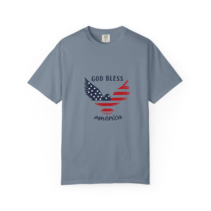 God Bless America Eagle T-Shirt — Patriotic USA Flag Tee