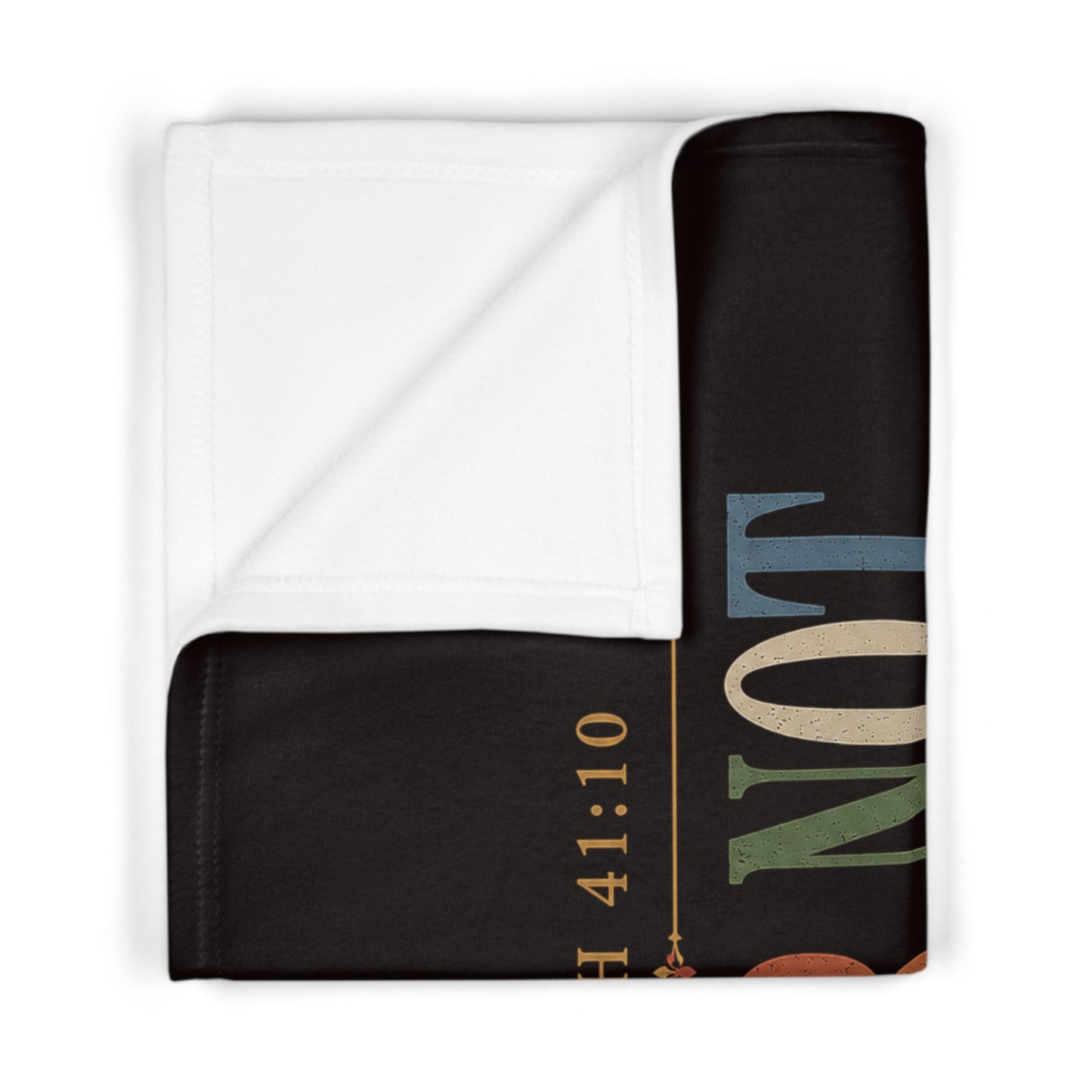 Isaiah 41:10 "Fear Not, For I Am With You" Baby Blanket – Soft Fleece Christian Keepsake