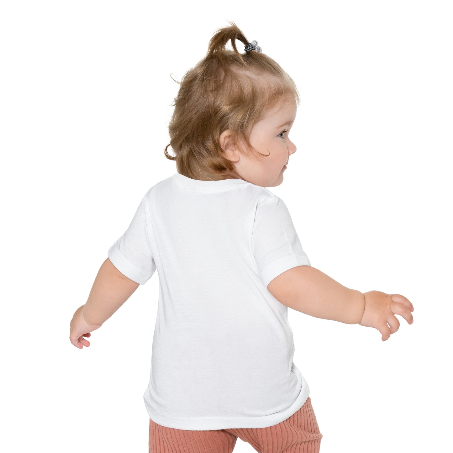 Baby Tee — "The Joy of the Lord is My Strength" Pink Dumbbell Christian Infant Shirt