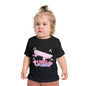 Baby T-Shirt - "I Roll with Jesus" Pink Skateboard Christian Infant Tee