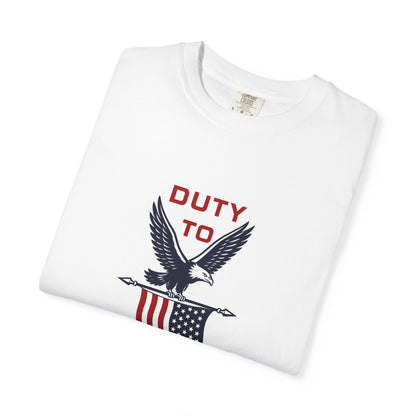 Duty to God Eagle American Flag T-Shirt