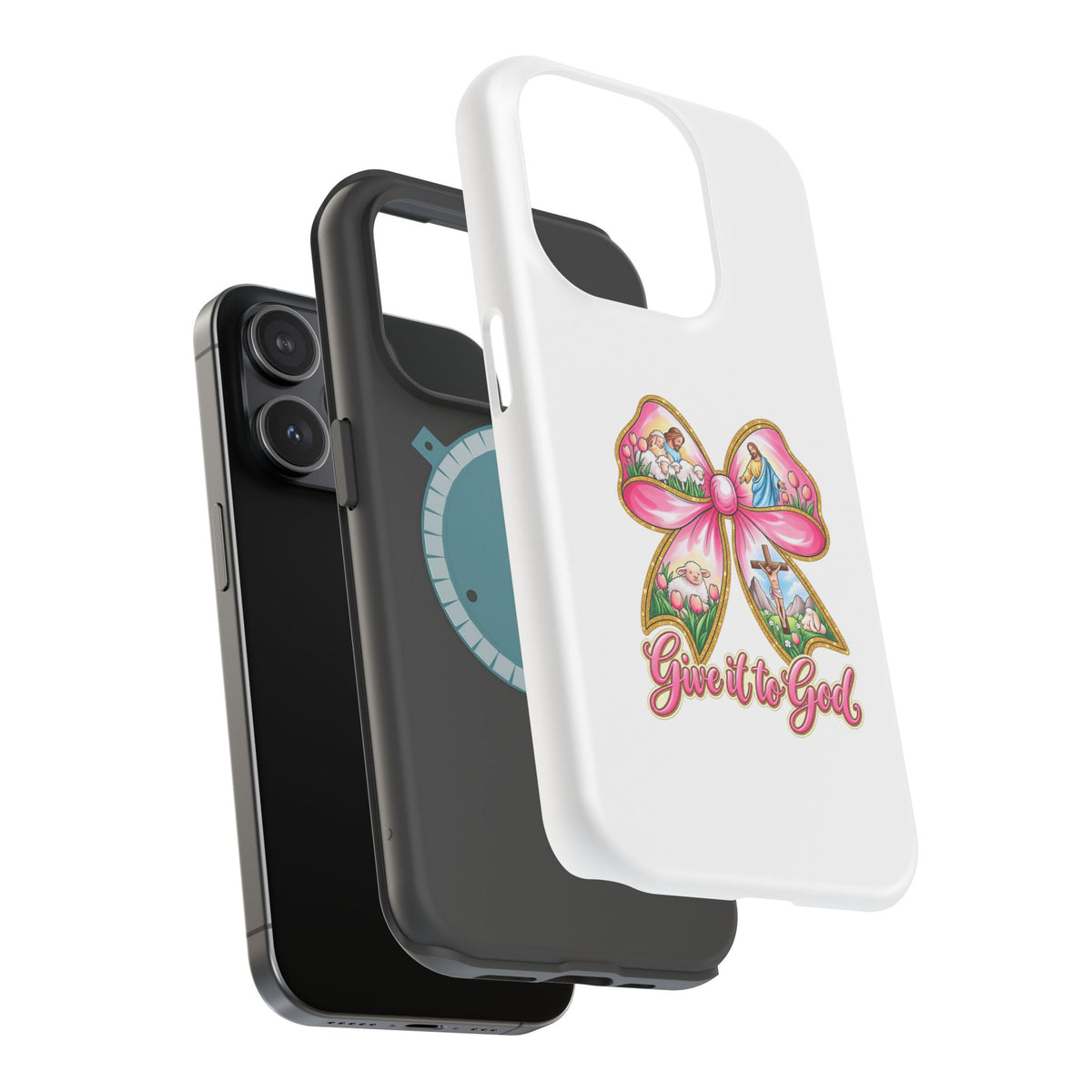 Give It to God Phone Case — Floral Bow Christian iPhone Cover