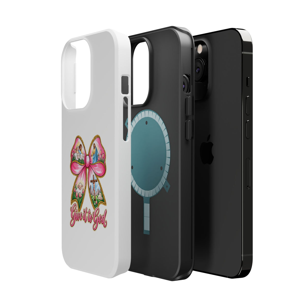 Give It to God Phone Case — Floral Bow Christian iPhone Cover