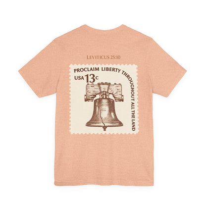 Liberty Stamp T‑Shirt — Vintage 13 Liberty Bell Graphic Tee