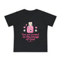 Baby T-Shirt — "You Are Created in the Image of God" Pink Camera Christian Tee