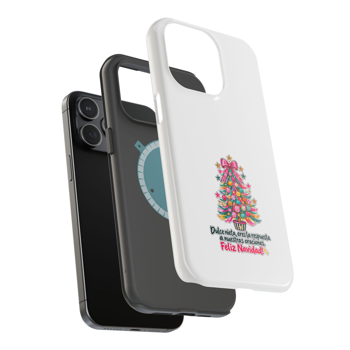 Spanish| Christmas Tree Phone Case - "Feliz Navidad" Spanish Holiday Magnetic Impact-Resistant Case