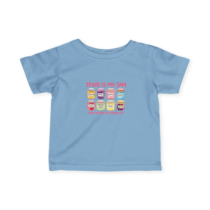 Infant Tee — "Jesus Is My Jam" Cute Christian Baby Shirt
