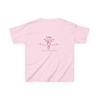 Kids T-Shirt — "God Is Bigger Than" Pink Faith Graphic Tee