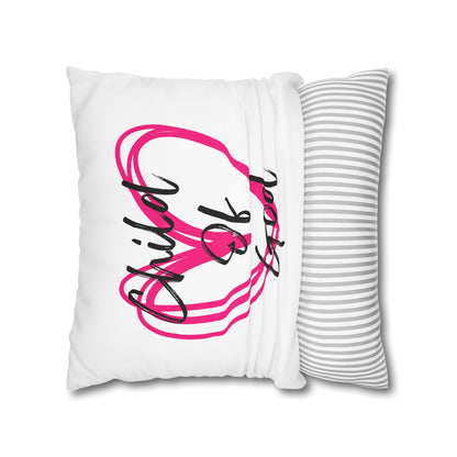 Child of God Heart Pillowcase — Square Decorative Throw Pillow Cover