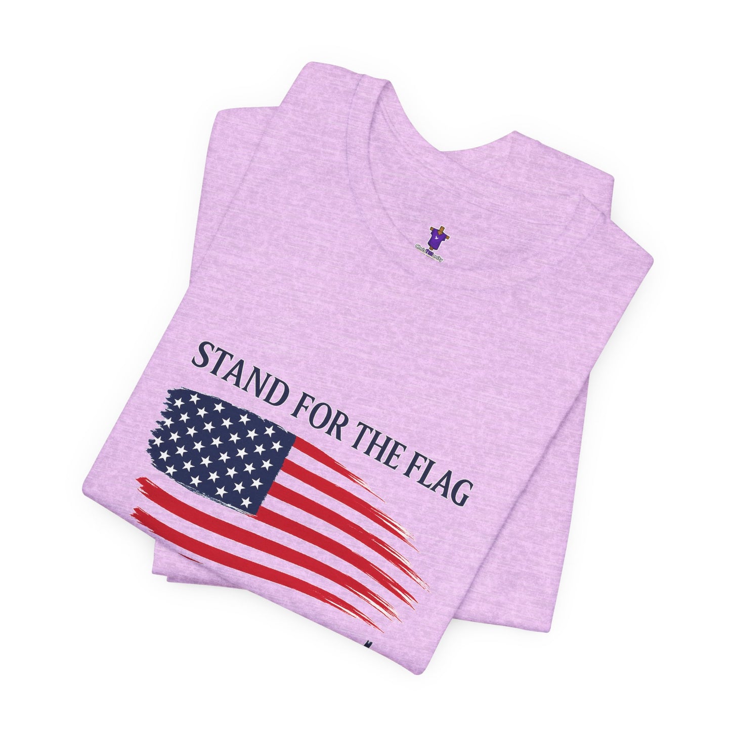 Stand for the Flag, Kneel for the Cross Tee — America 250 Patriotic T‑Shirt