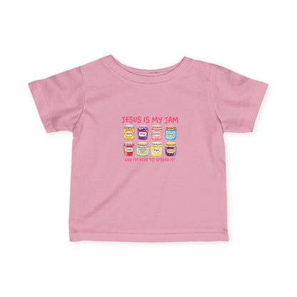 Infant Tee — "Jesus Is My Jam" Cute Christian Baby Shirt