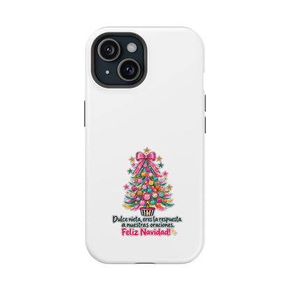 Spanish| Christmas Tree Phone Case - "Feliz Navidad" Spanish Holiday Magnetic Impact-Resistant Case