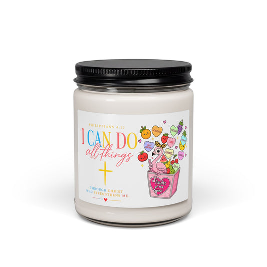 I Can Do All Things Soy Candle — 9oz Inspirational Christian Scented Candle