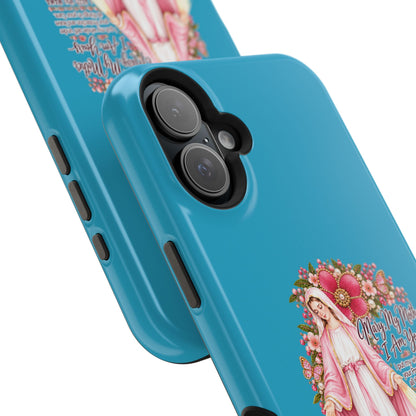 Religious Floral Phone Case — 'Blessed Virgin' Magnetic Impact-Resistant Case