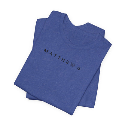 Matthew 6 Prayer Cross Tee — Our Father Lord's Prayer Christian T-Shirt