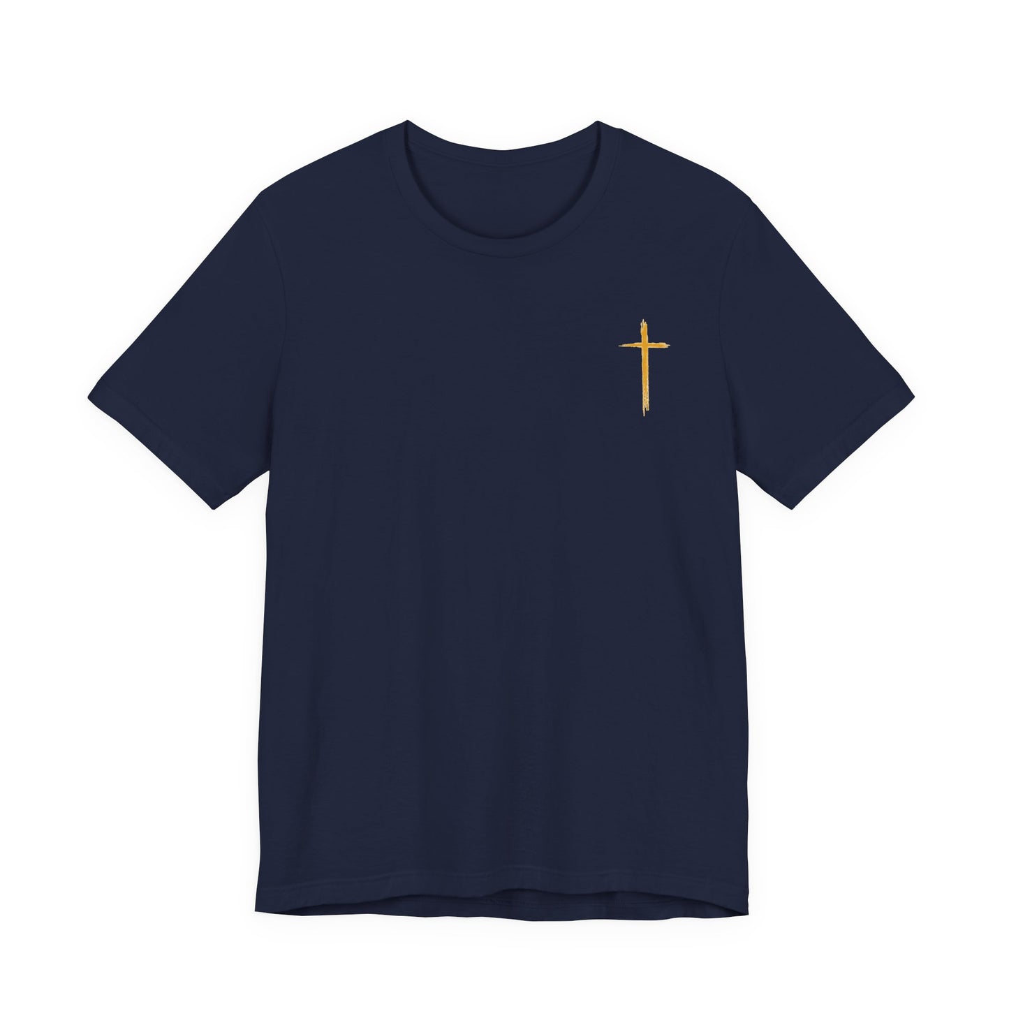 Christian Cross T-Shirt — "Do Not Be Deceived, Bad Company Ruins Good Morals" (1 Corinthians 15:33)